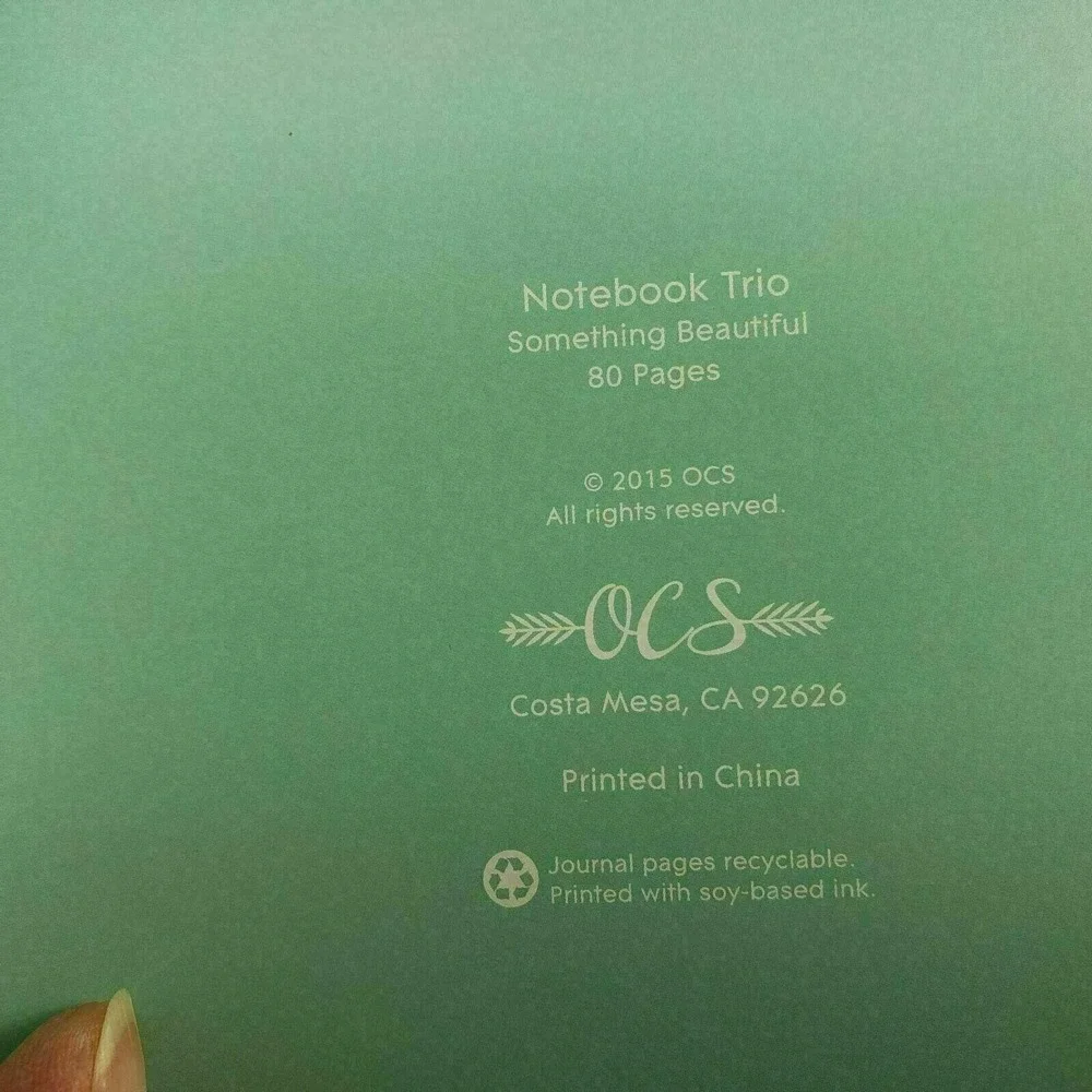 Journal Floret‎ Notebook Lined Green Floral Designer Flower 80 Lined Pages New